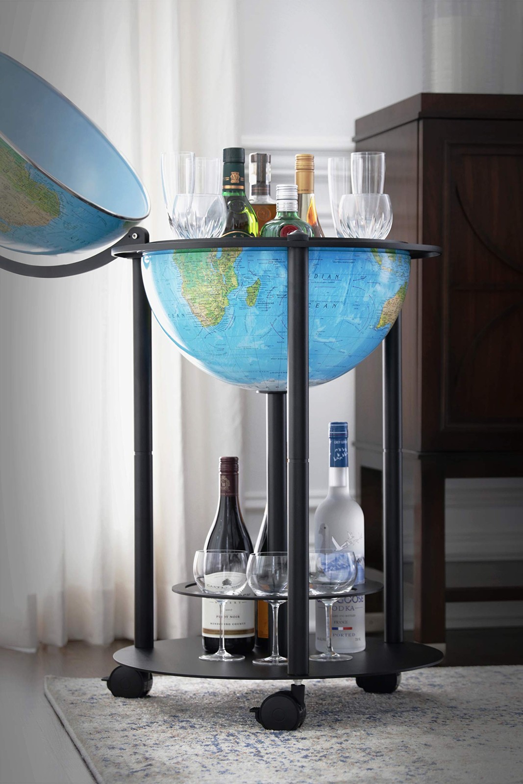 Replogle Illuminated Empire Bar Globe 16"