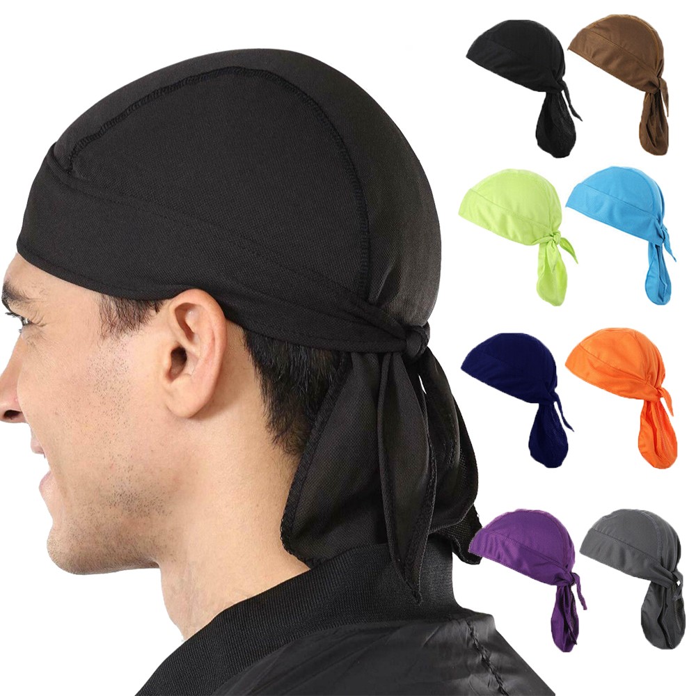 Cooling Skull Caps Helmet Liner Cycling Motorcycle Bandana Sweat Wicking Do Rag