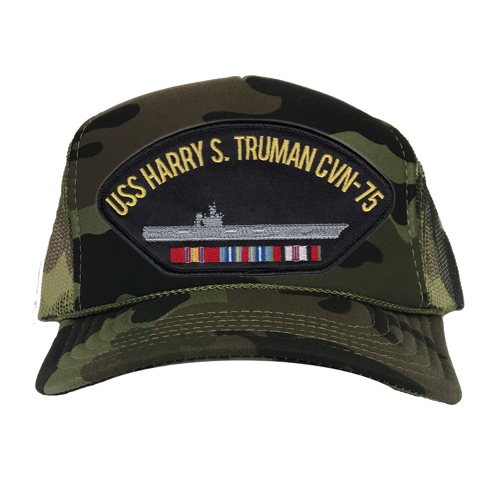 USS Harry S. Truman CVN-75 Afghanistan Camo Mesh Cap Officially Licensed