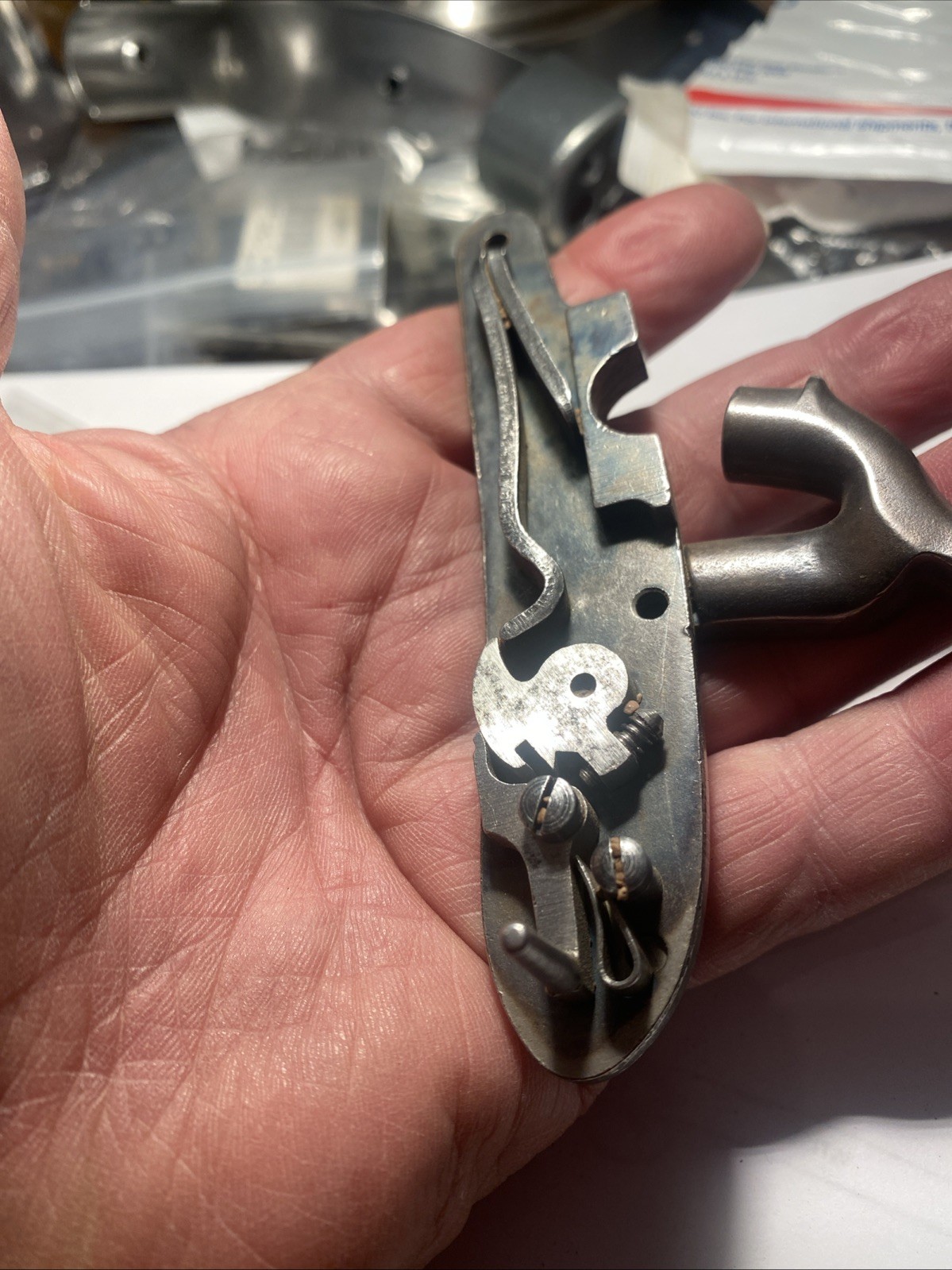 CVA Lock W Screw & Bushing For Bobcat, Frontier And Plainsman Muzzleloader.