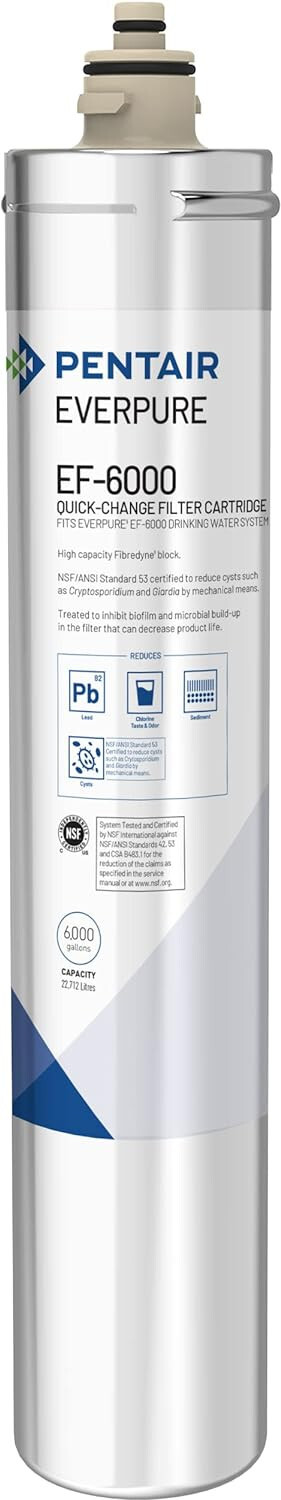 Everpure EV985550 EF-6000 Replacement Cartridge Full Flow Drinking Water System