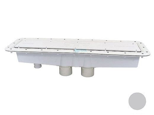 AVSC Vinyl Dual Drain with Hydro Stat Light Gray - Pentair In-Floor (A&A) - 2840