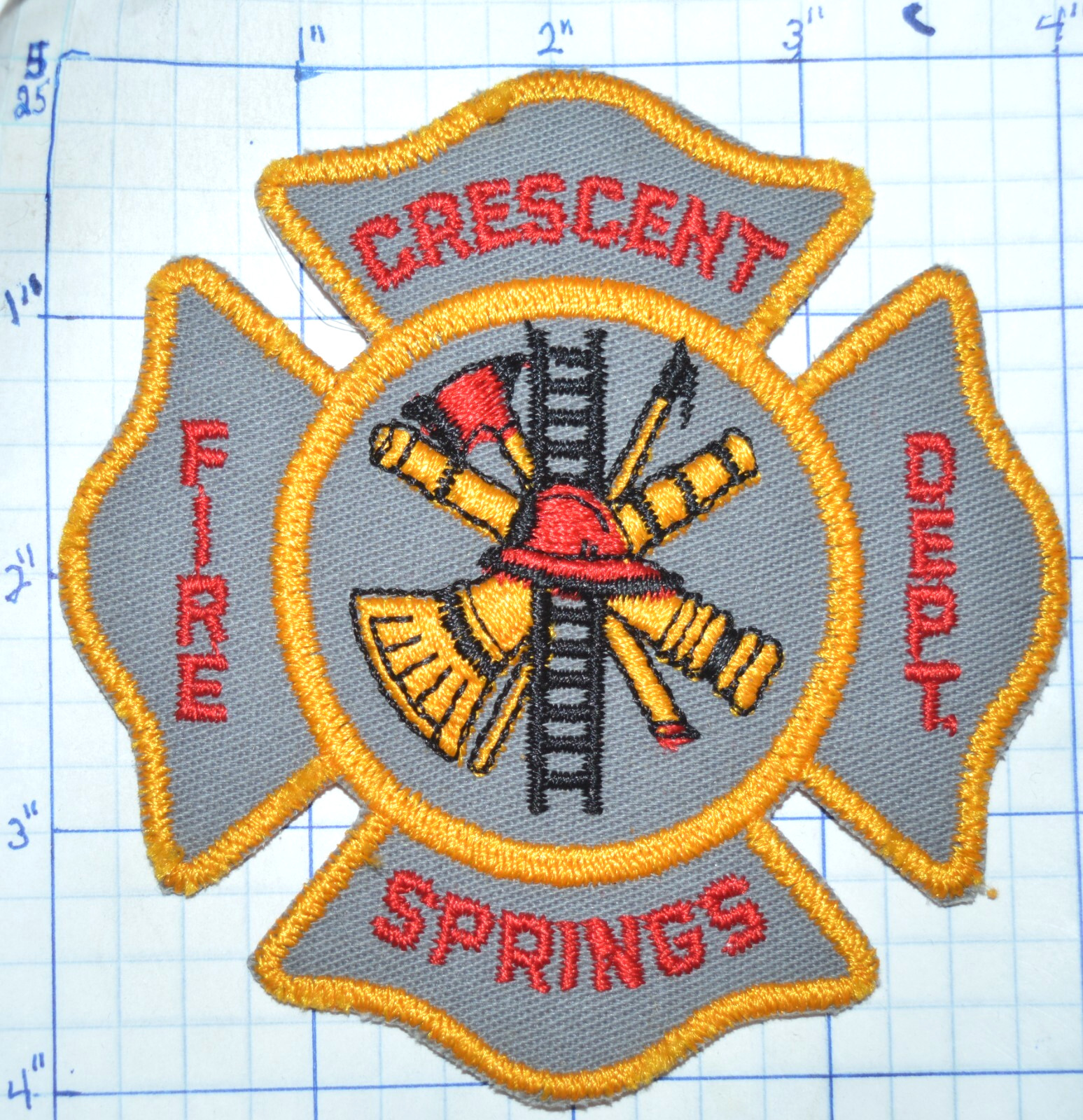 KENTUCKY, CRESCENT SPRINGS FIRE DEPT VINTAGE PATCH
