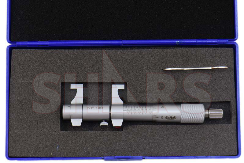 SHARS 2-3" Inside Micrometer .0001" Bore Caliper NEW P}