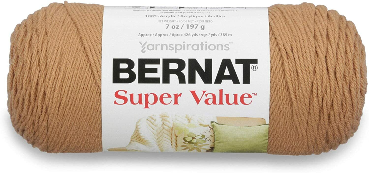 Bernat Super Value Yarn, 7 oz, Gauge 4 Medium Worsted, Topaz