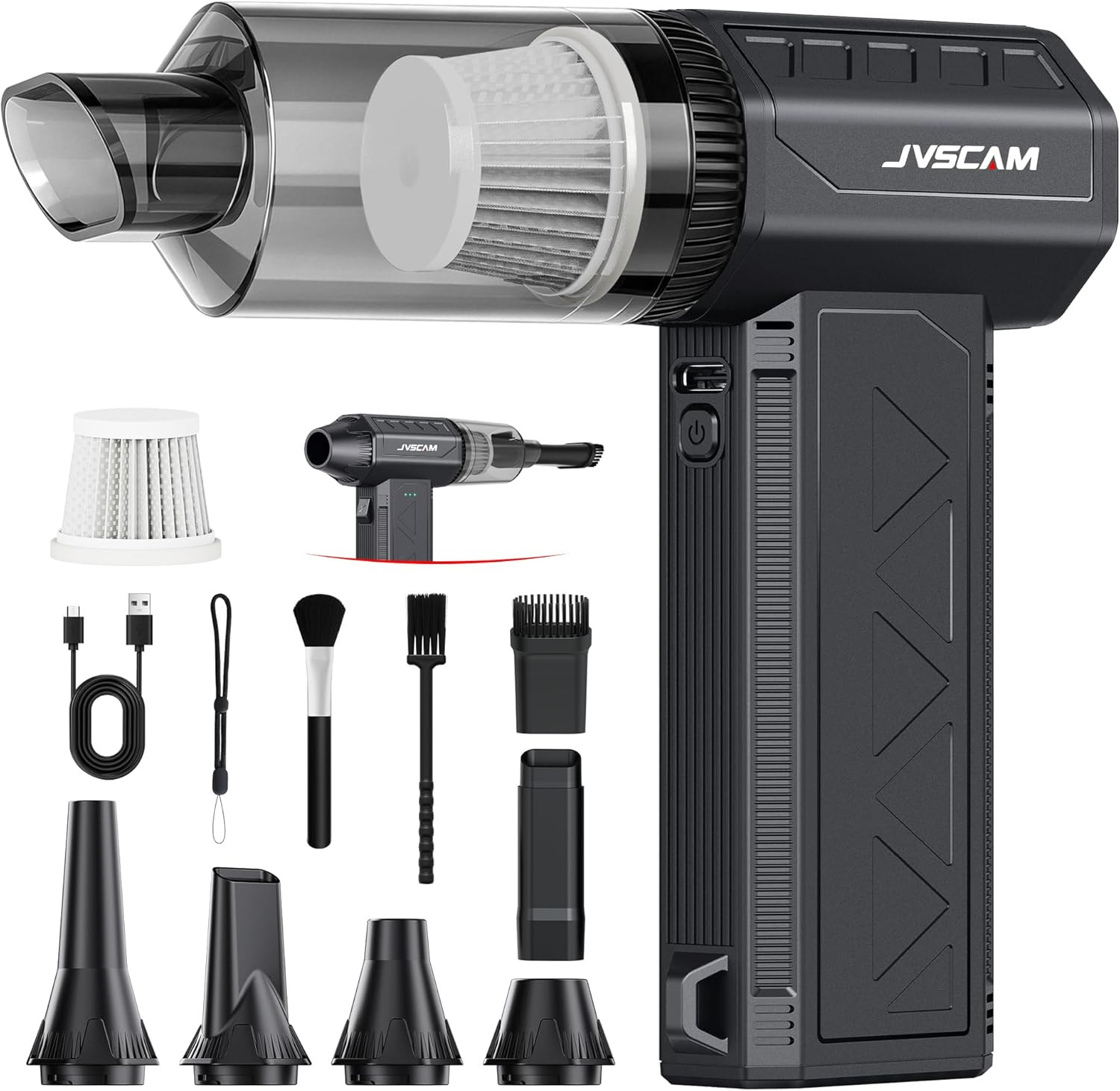 Compressed Air Duster,150000Rpm Electric Air Duster, Vacuum Cleaner & Bag Vacuum