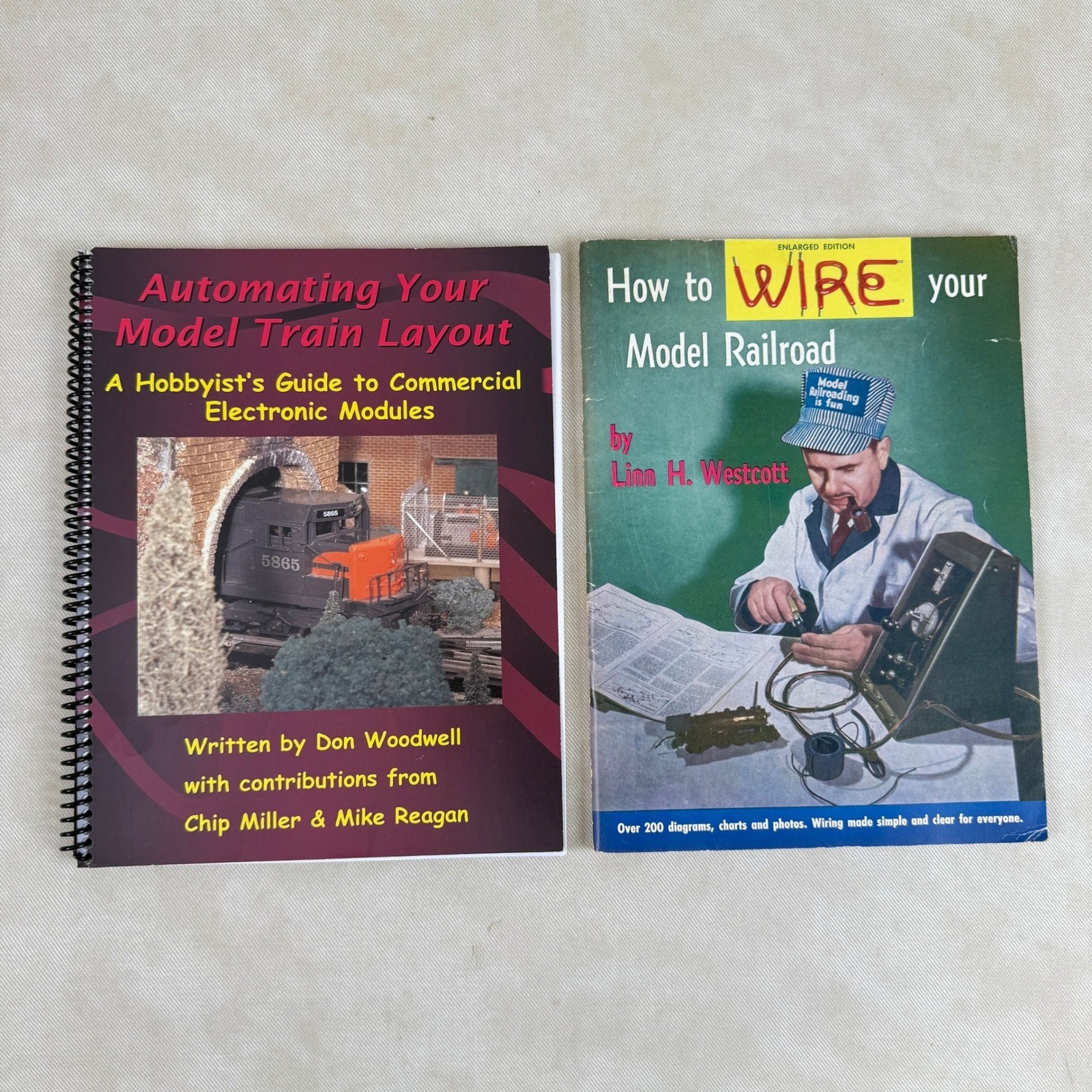 Model Railroad Wiring Books by Don Woodwell Linn Westcott Lot 2 Paperback