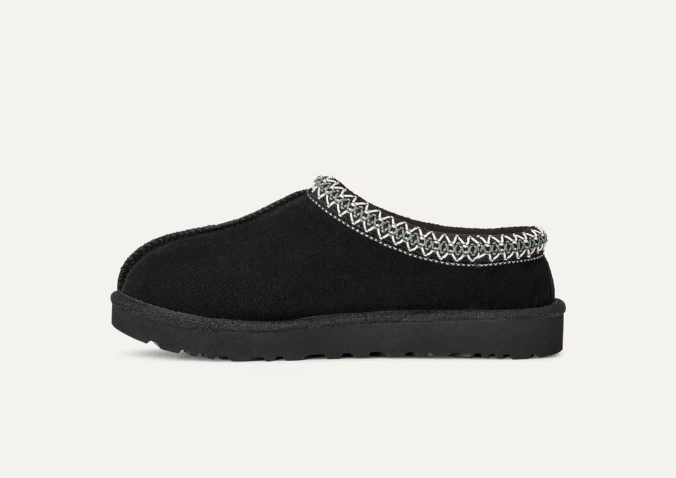 New UGG Tasman II Black Classic Slipper Suede Flats Women's Shoes Gift