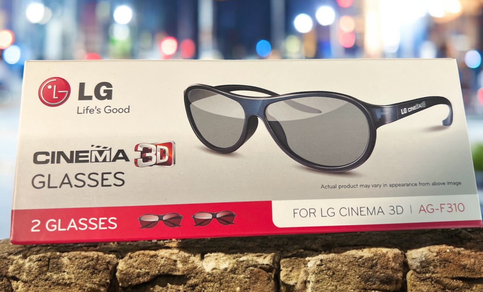 2 Pair of LG AG-F310 3D Glasses (Compatible with all LG Cinema View 3D HDTVs)