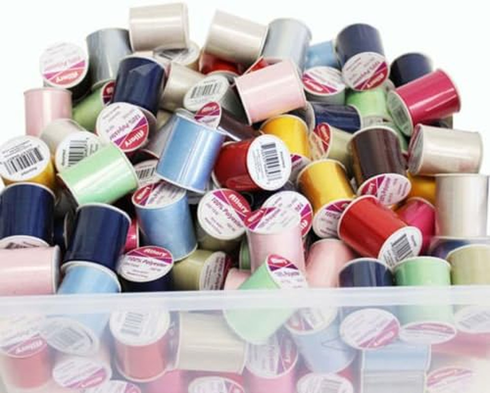 24 Pack Bulk Buy 100% Polyester 200 Yds Sewing Threads (Assorted)