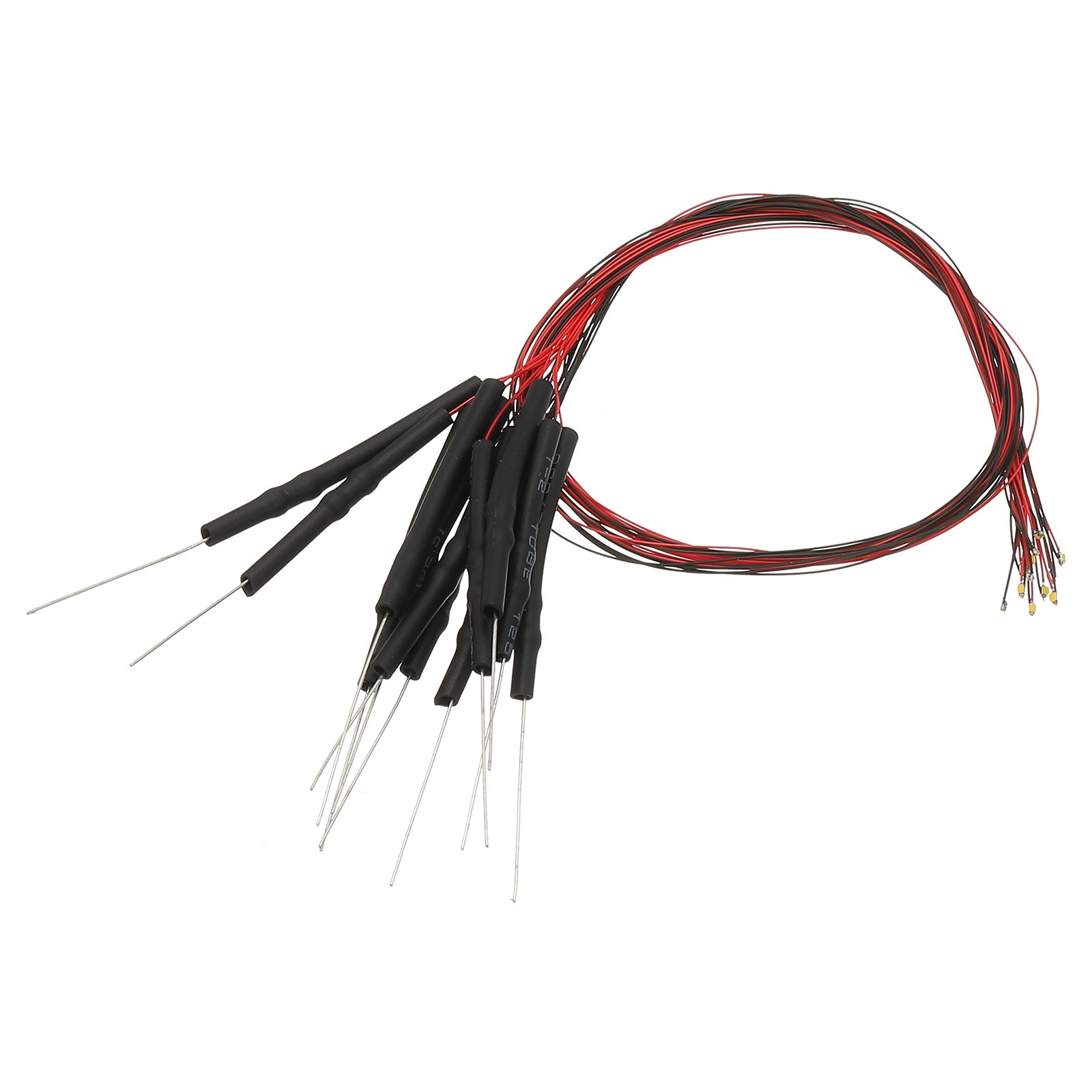 0402 Pre-Wired Micro LED, 12 Pcs 9-12V Emitting Diodes for Model, Warm White