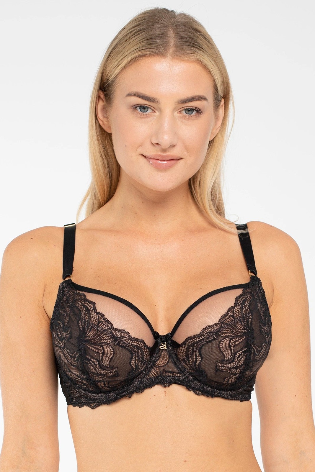 Samanta Nyks Sheer Lace Full Figure Underwire Bra New Womens Lingerie A123
