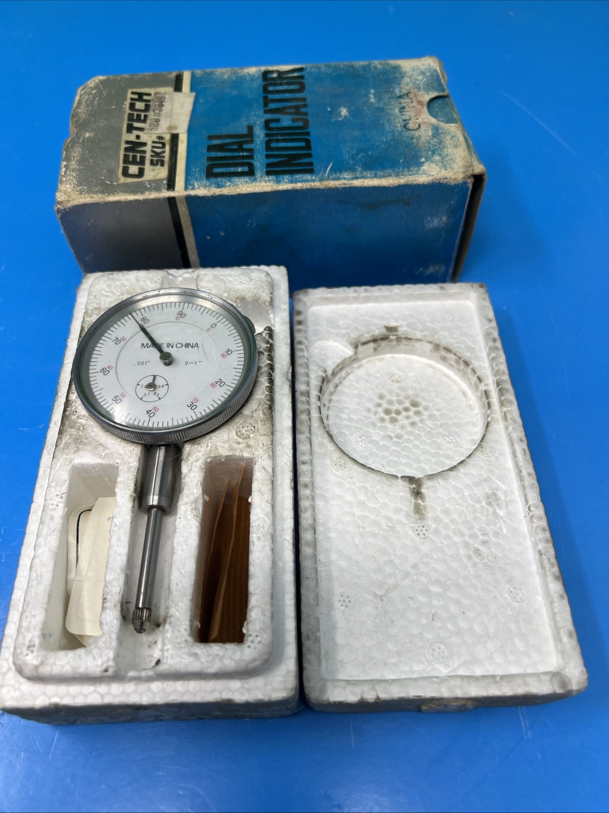 GENUINE CEN-TECH SKU#36491 1" Travel Machinist's Dial Indicator