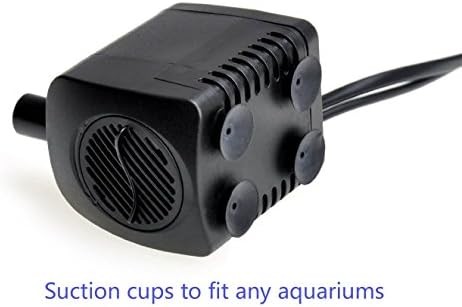 Submersible fountain pump with LED light