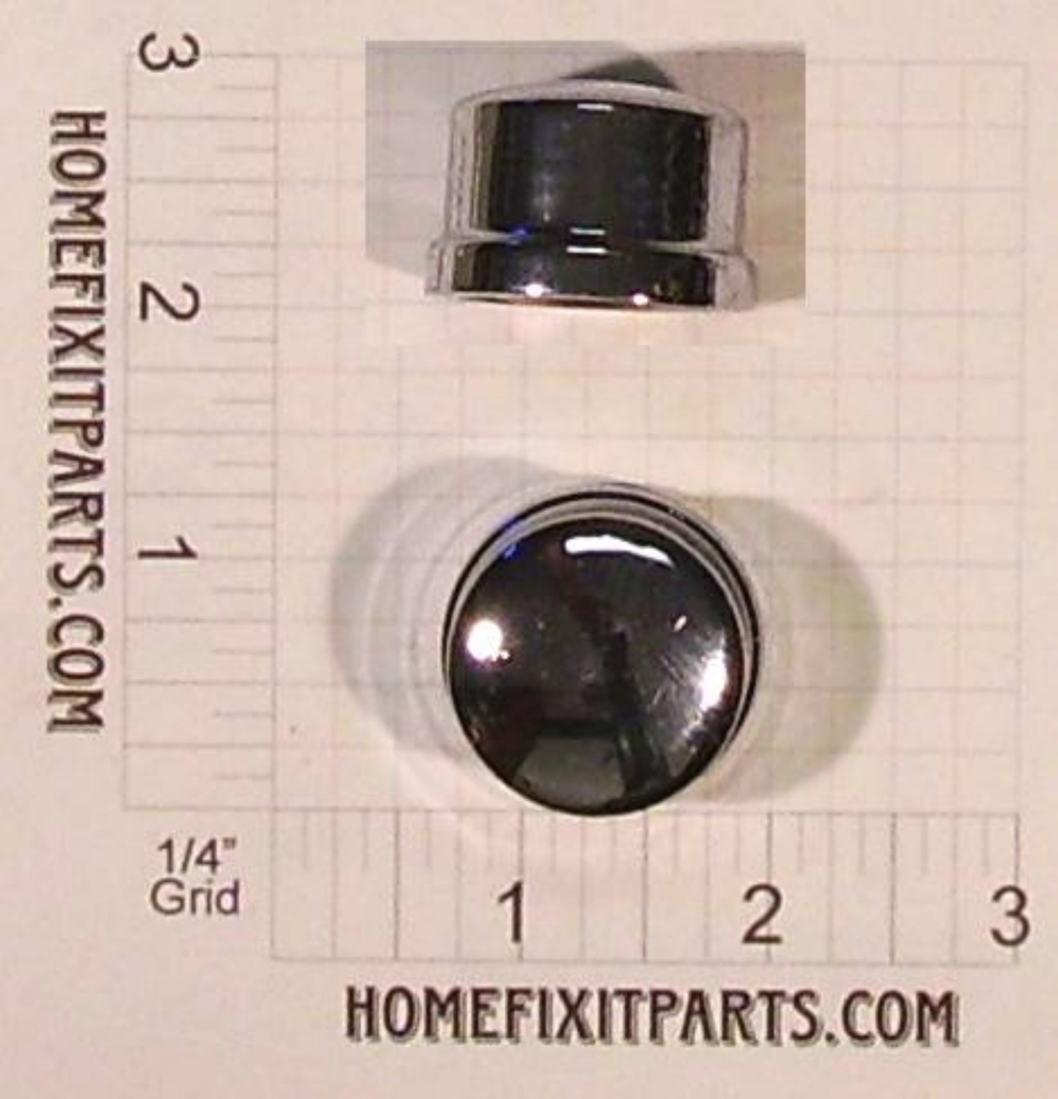 3/4 inch Brass Chrome Plated Cap NPT