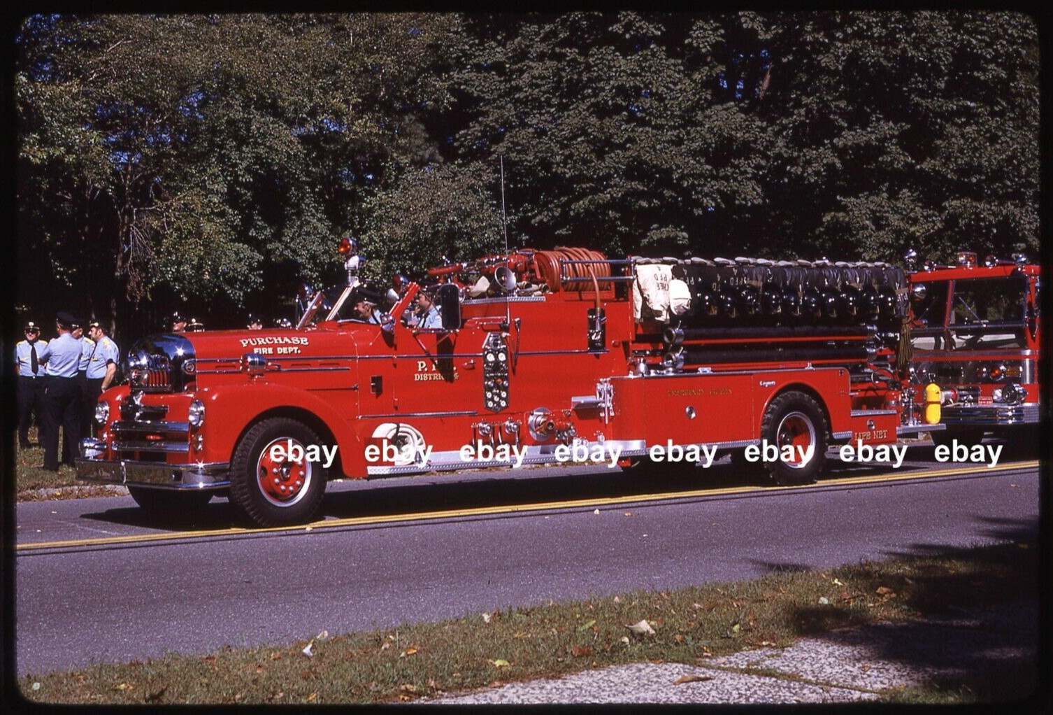 Purchase NY 1957 Seagrave Quad Fire Apparatus Slide