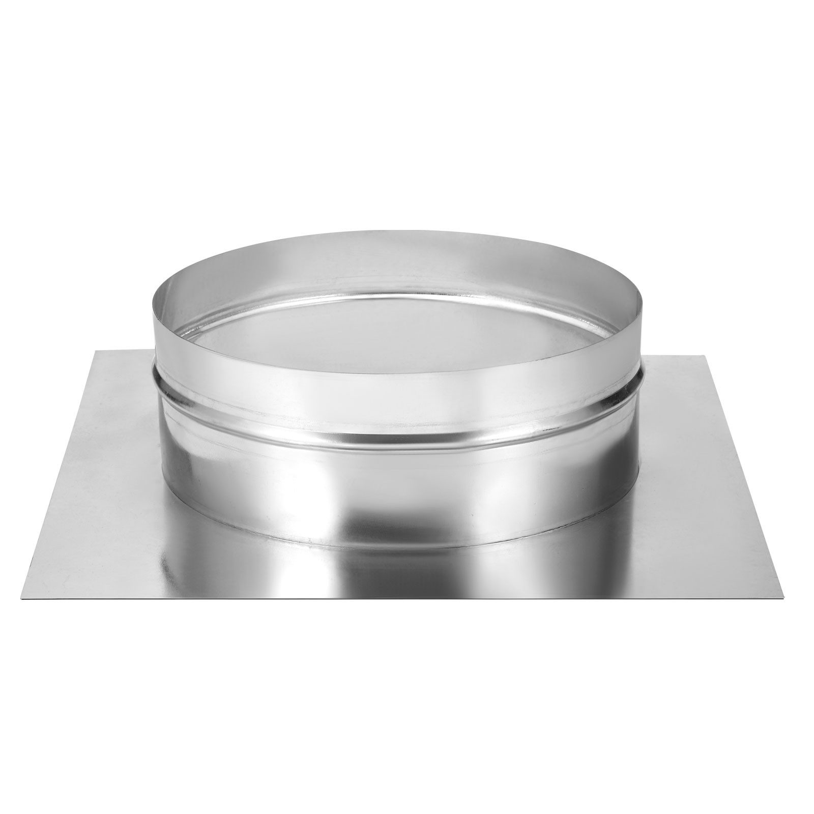 10" Galvanized Steel Duct Connector Flange Air Ducting Mounting Plate,14"x14"