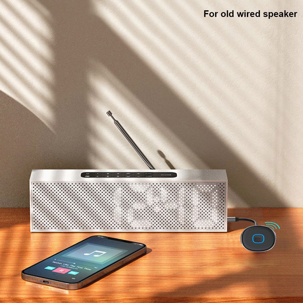 Bluetooth Receiver Noise Cancell AUX Wireless for Car Home Stereo/Wired Speaker