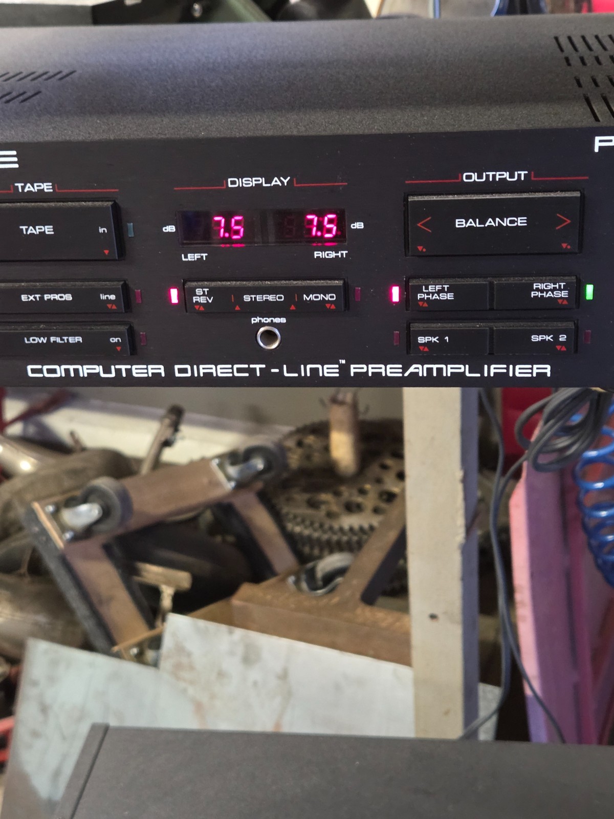 Vintage SAE Computer Direct-Line Stereo Equalizer Powers On