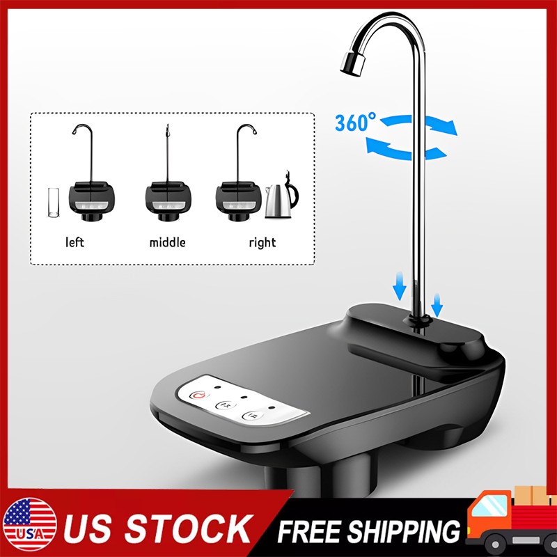 5 Gallon Water Bottle Switch Pump Electric Automatic Universal Dispenser USB