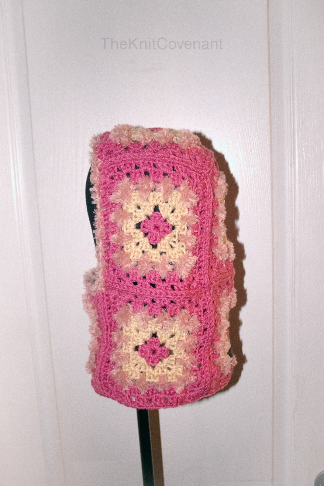 Handmade Crochet Granny Square Balaclava