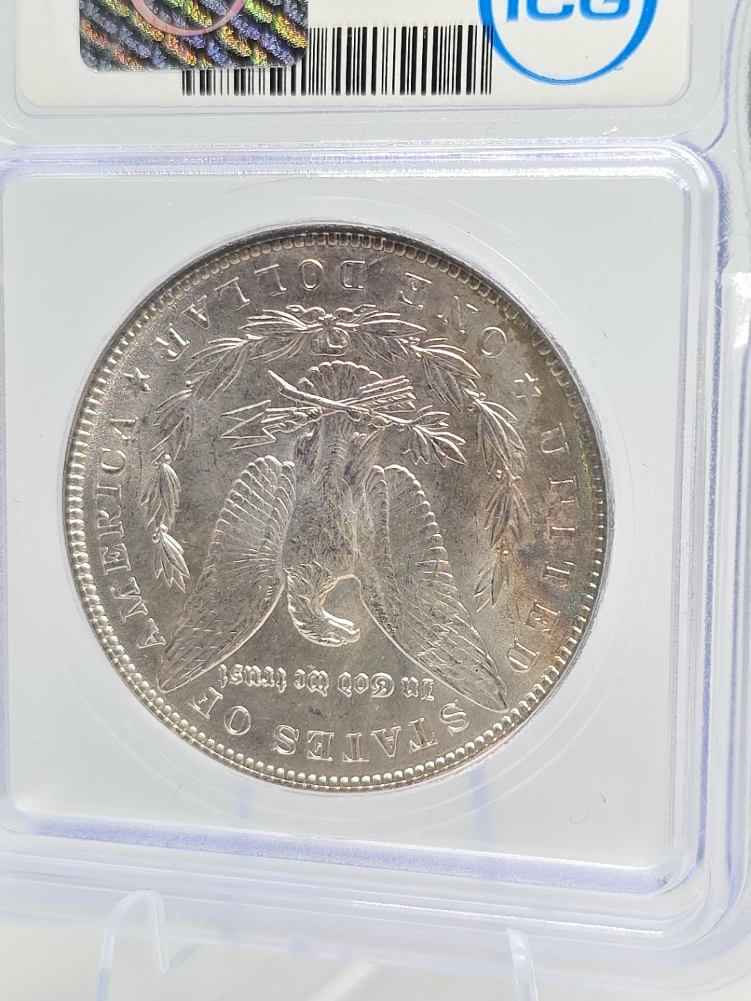 1887 Morgan Silver Dollar MS63 ICG NICE TONING