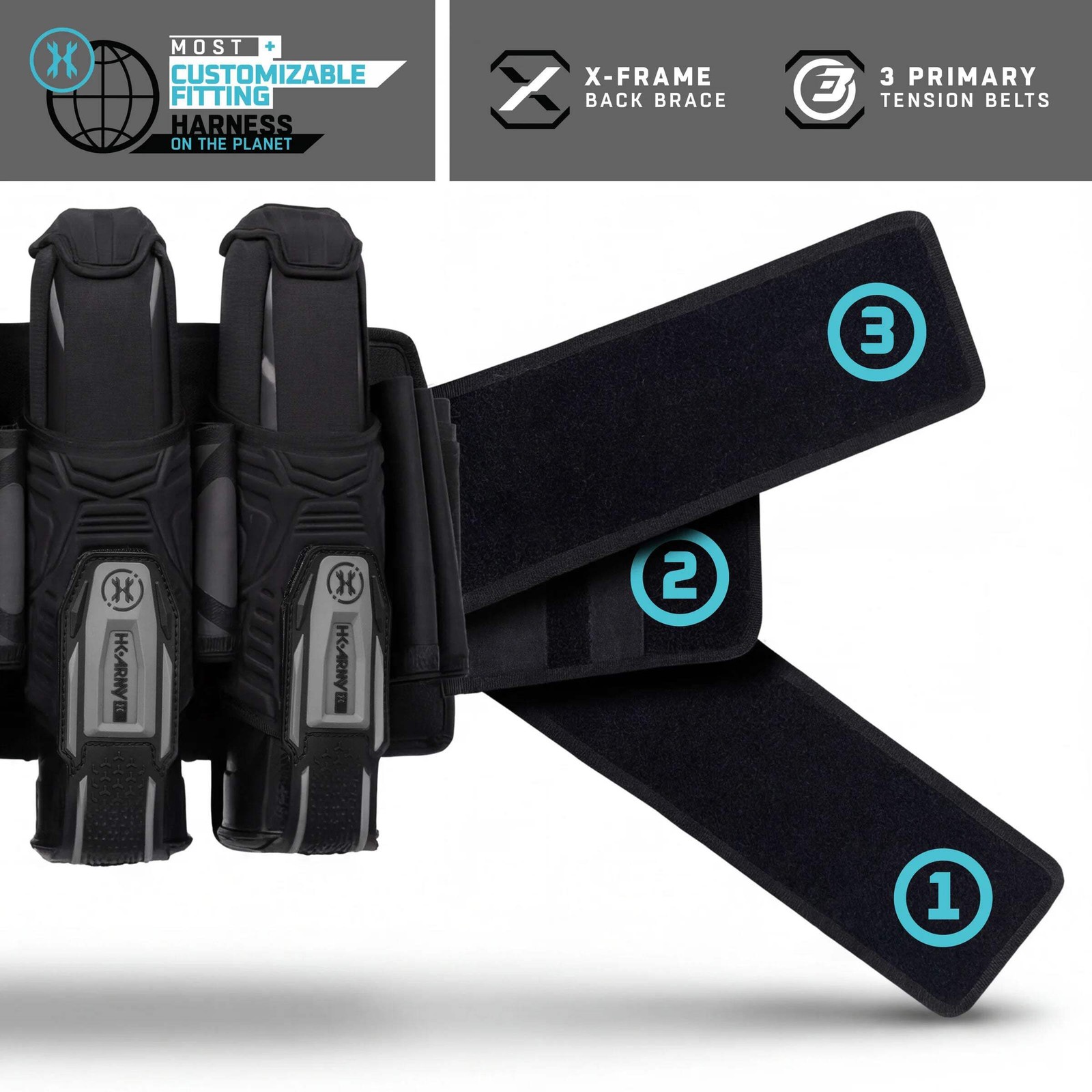 HK Army Eject-X Harness - 4+3 - Blue / Purple