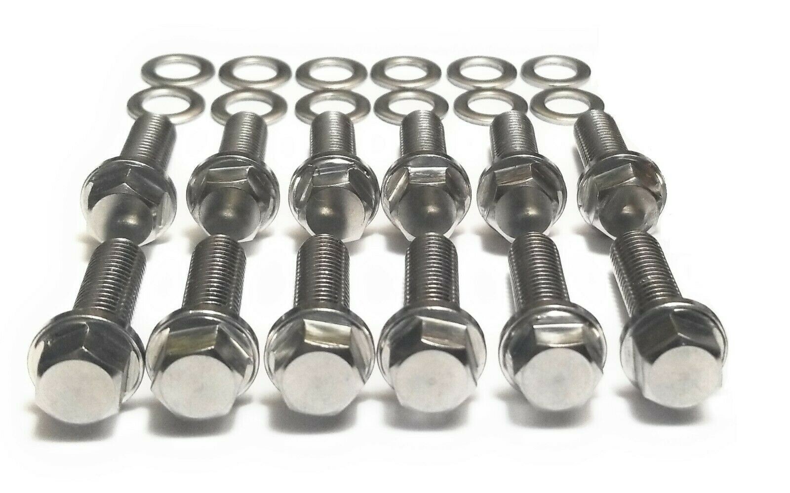 M10-1.5 x25mm Stainless Steel Flange Bolts 10mm x 25mm SS 10mm Small head (12)