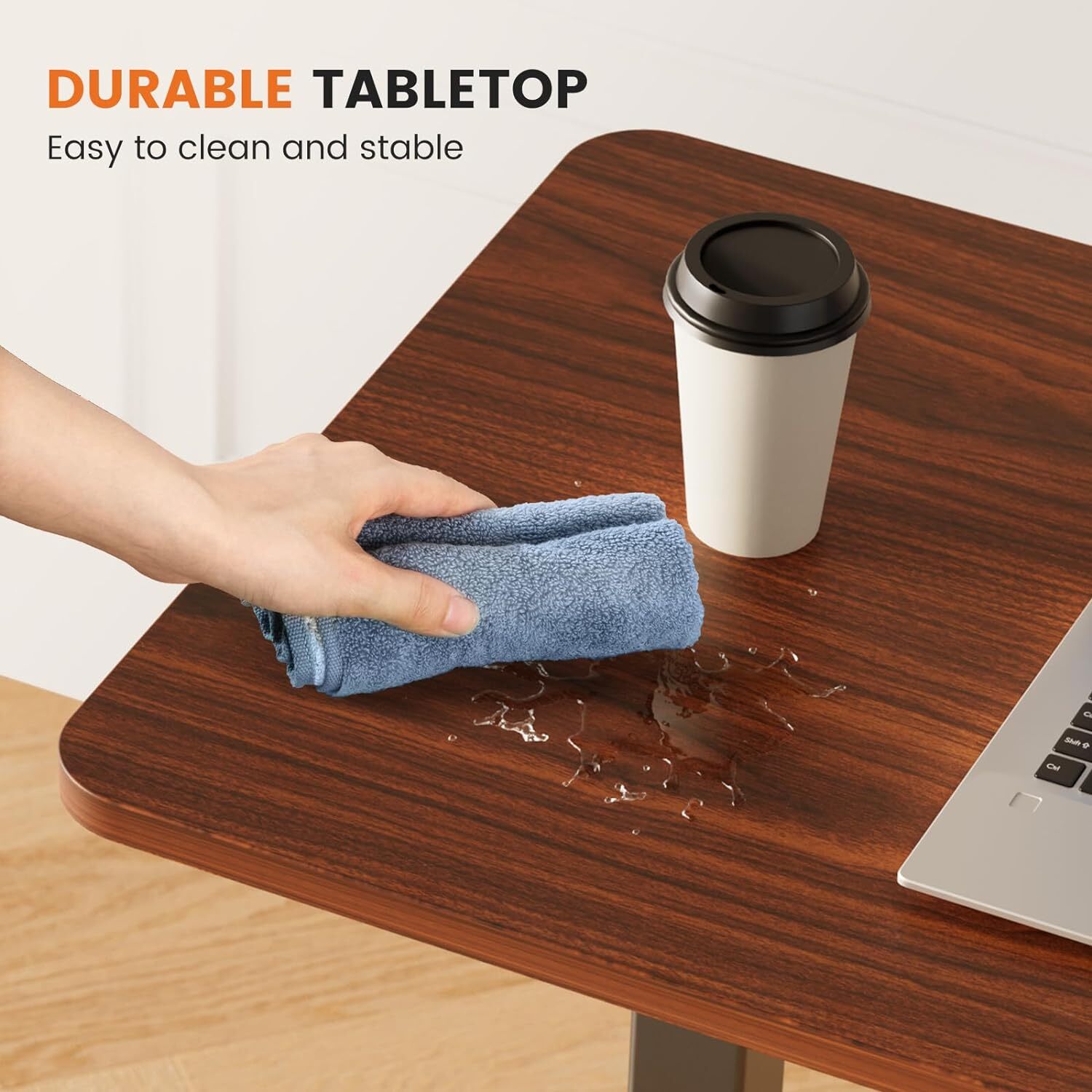Adjustable Office Home Overbed Bedside Table with Wheels Use Bed Standing Table