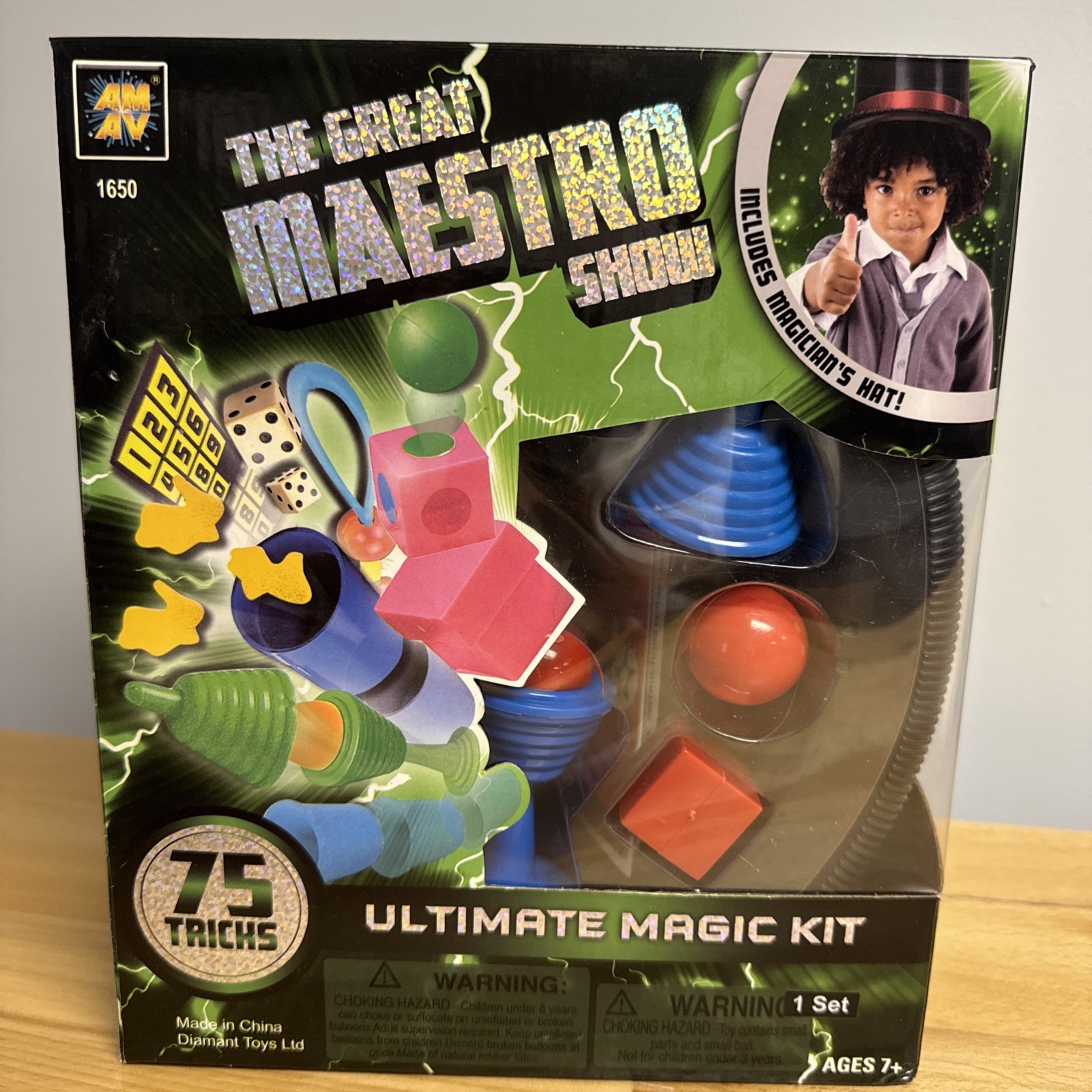 Ultimate Magic Trick Kit for Kid AMAV Great Maestro Show Gift Magician Hat Props