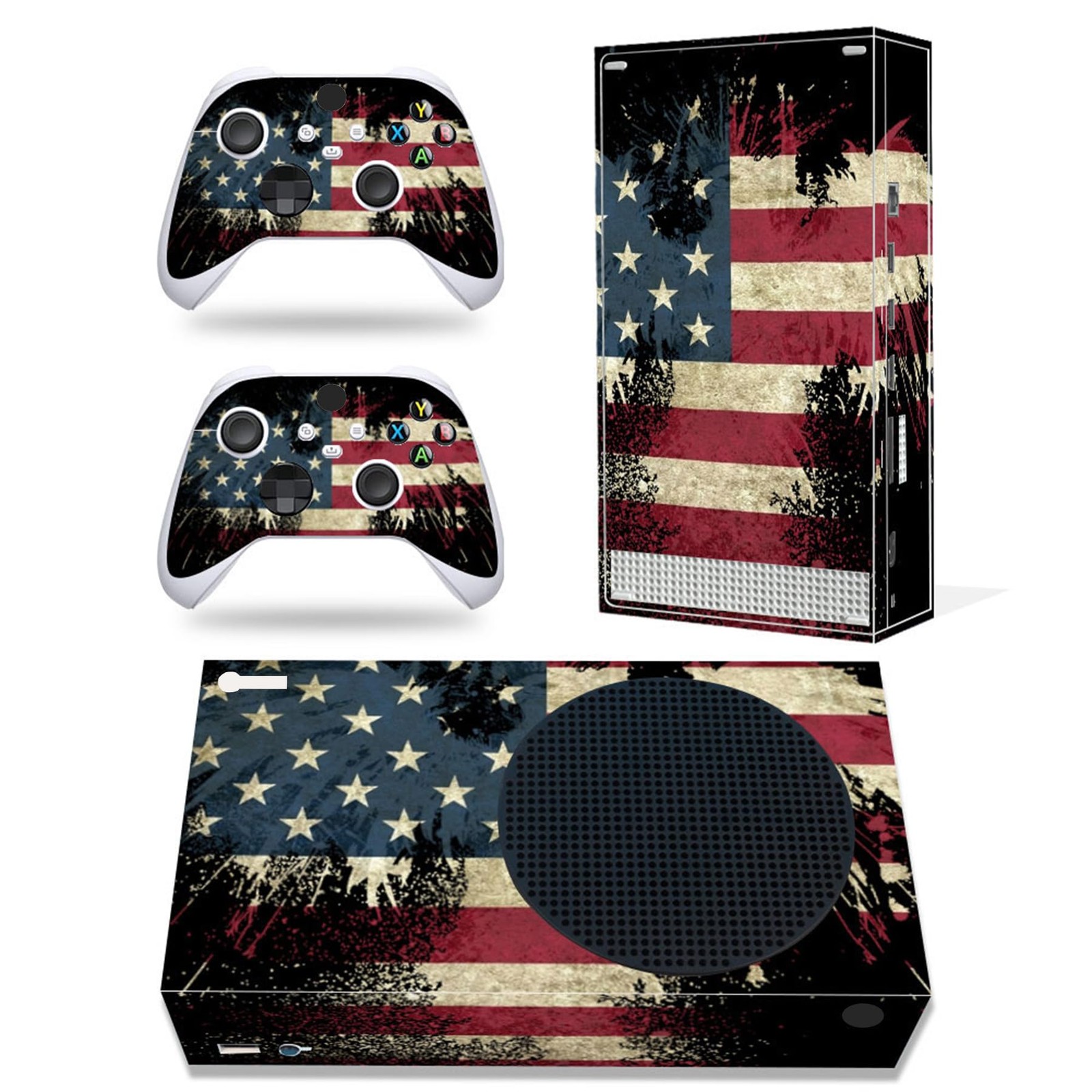 SYGTOYUE Xbox Series S Flag Console Controller Sticker
