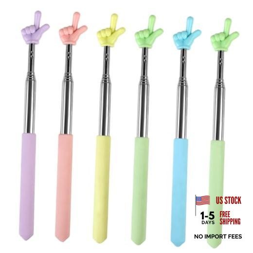Azureal 6PCS Pointer Finger Stick, Extendable Colorful Finger Pointer Stick,