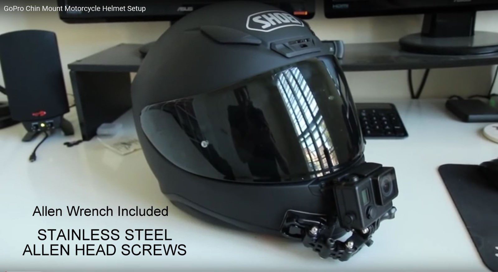 Gopro Helmet Front chin mount for all GoPro cameras with allen wrench not shown