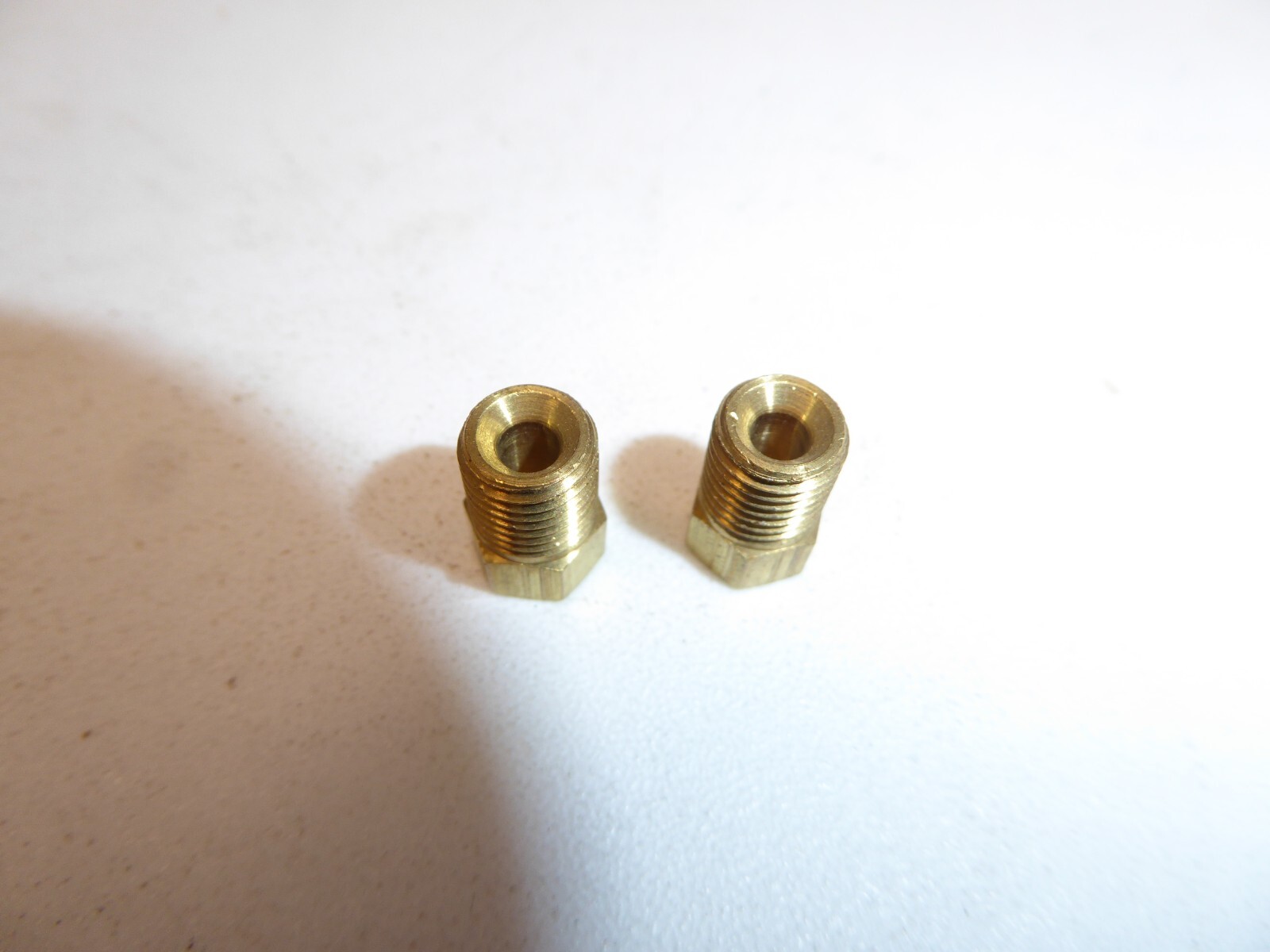 Parker Hannifin 41IF-2. 1/8" Inverted Flare nut, 5/16 hex, brass , qty of 2