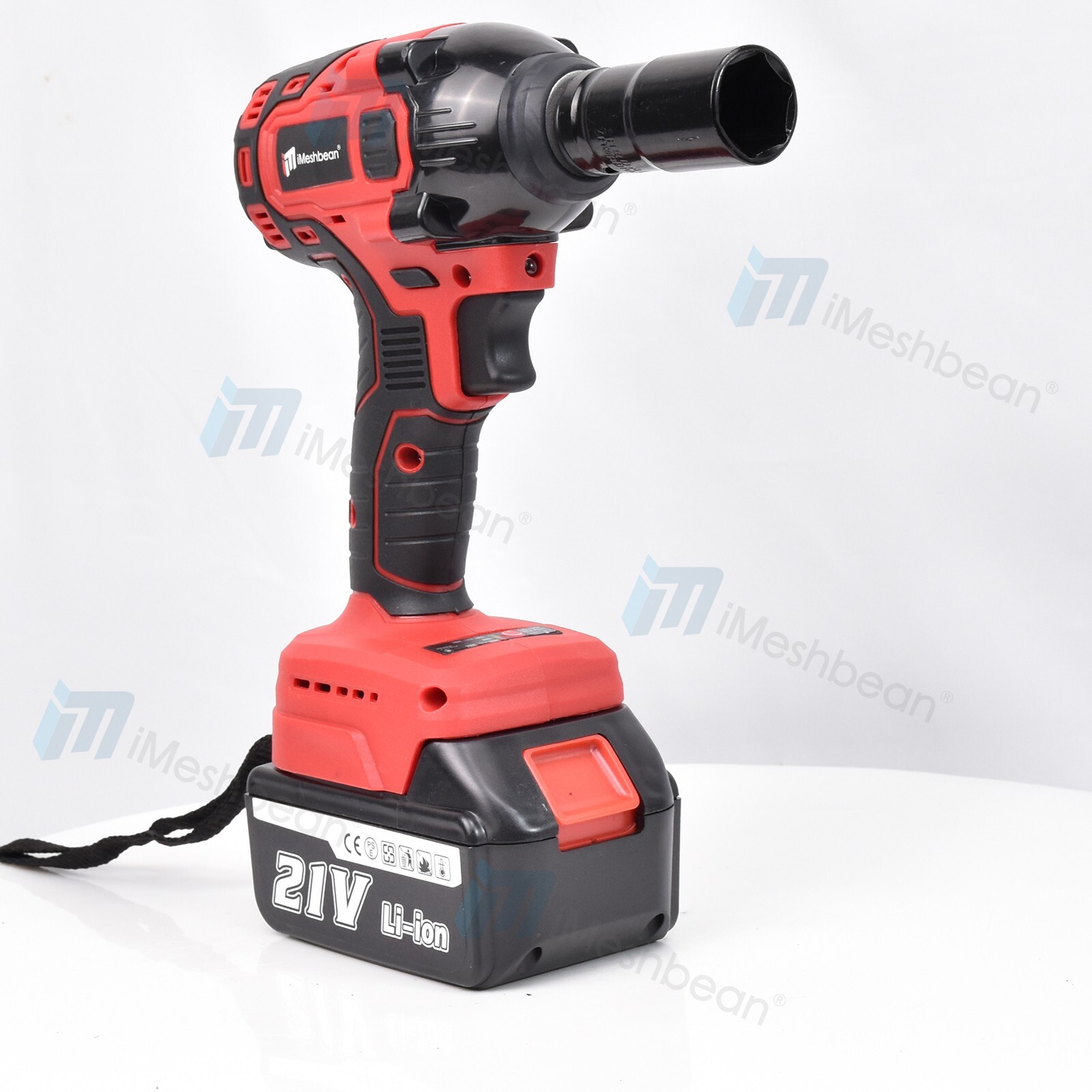 21V Cordless Electric Impact Wrench Gun 1/2'' Power Drill Driver 4.0Ah Battery