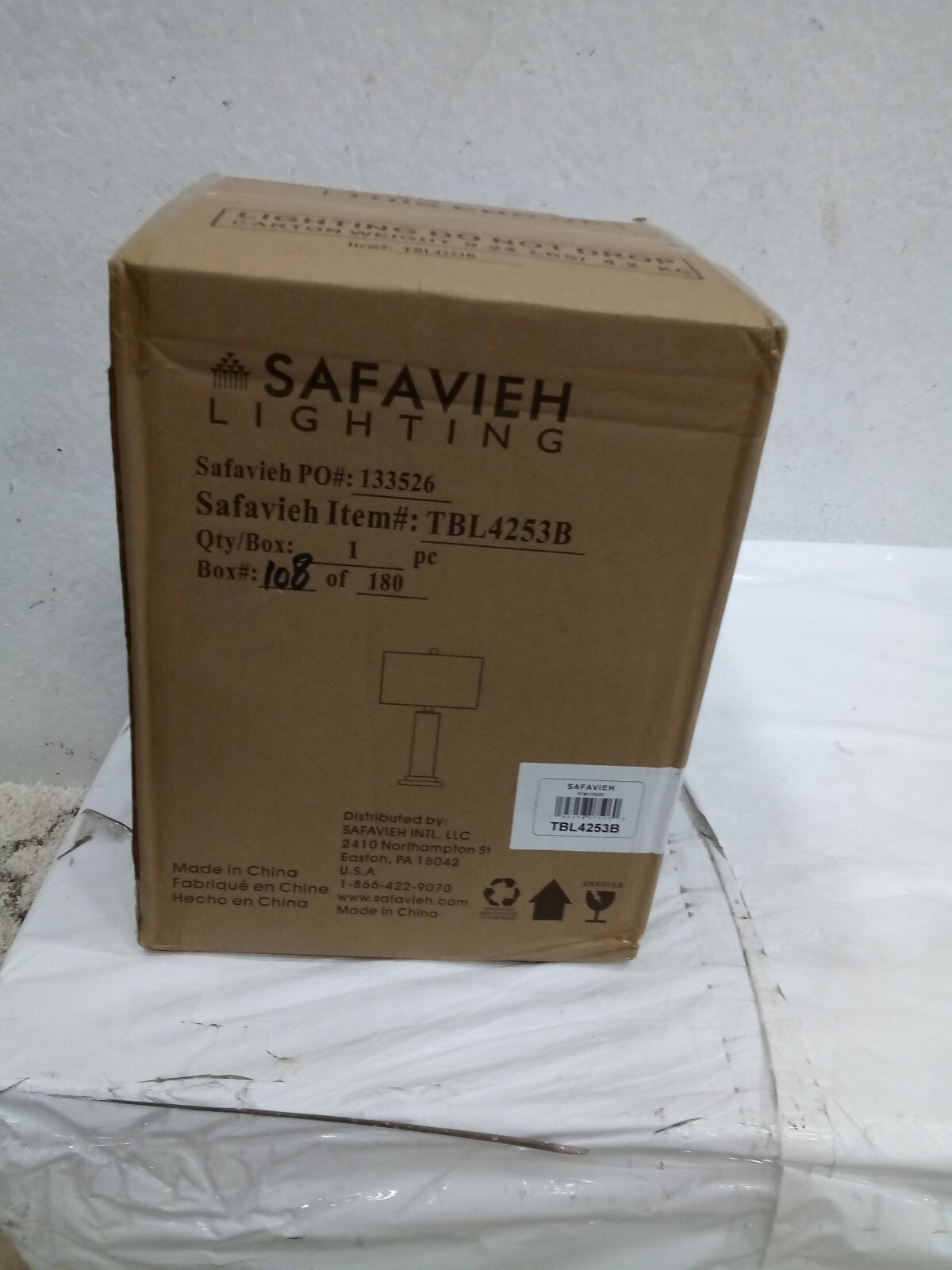 Safavieh CASSIAN GLASS TABLE LAMP, Reduced Price 2172718484 TBL4253B