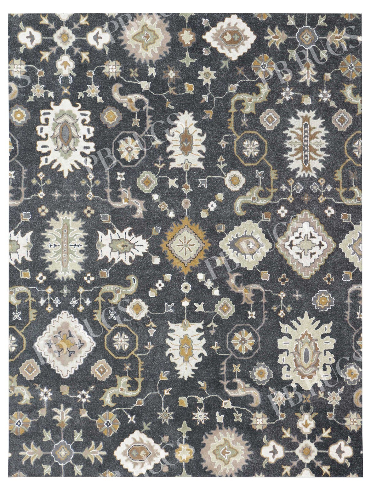 New Juno Gray Handmade Tufted Area Rugs 100% woolen