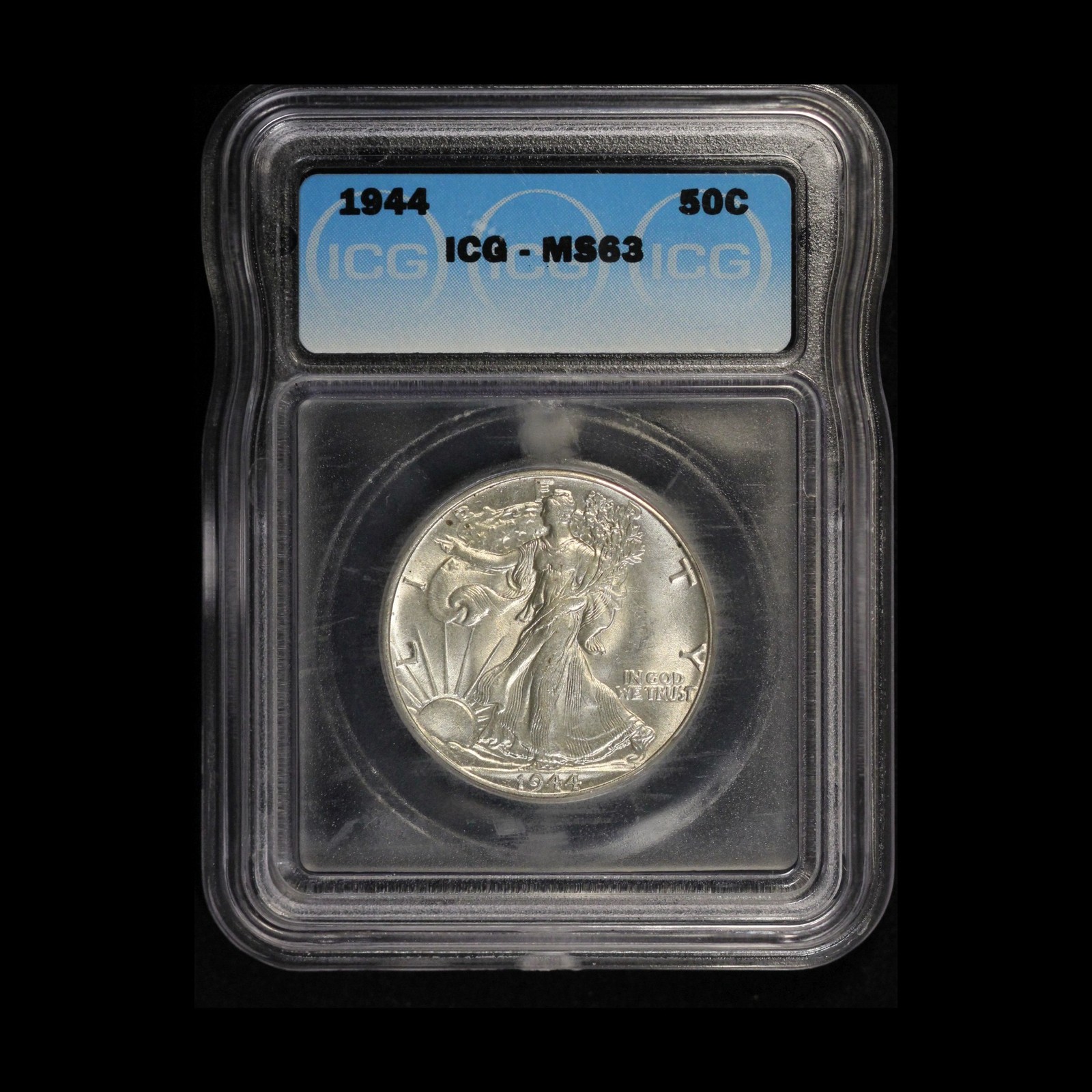 1944-P Walking Liberty Half Dollar ICG-MS 63 - Free Shipping USA