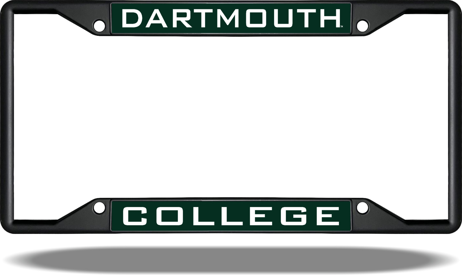 Dartmouth College Black License Plate Frame