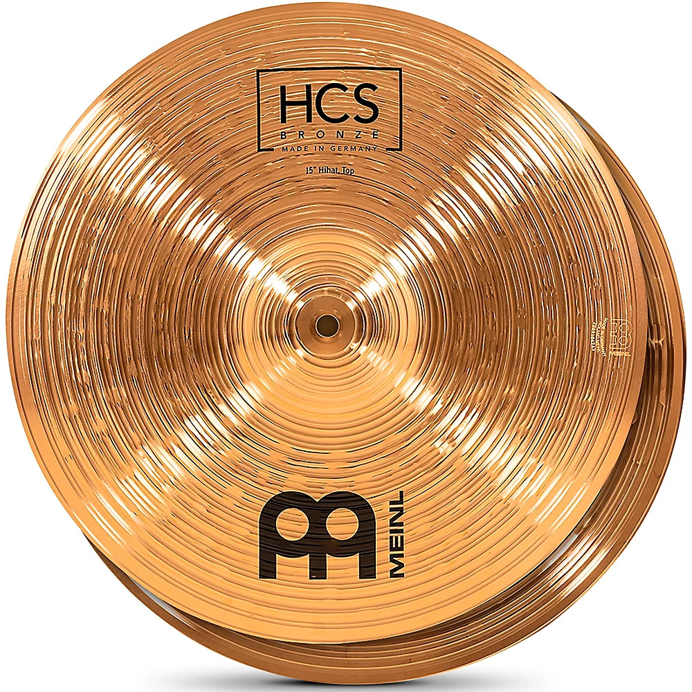 Meinl HCS Bronze HiHat Cymbals 15 in.