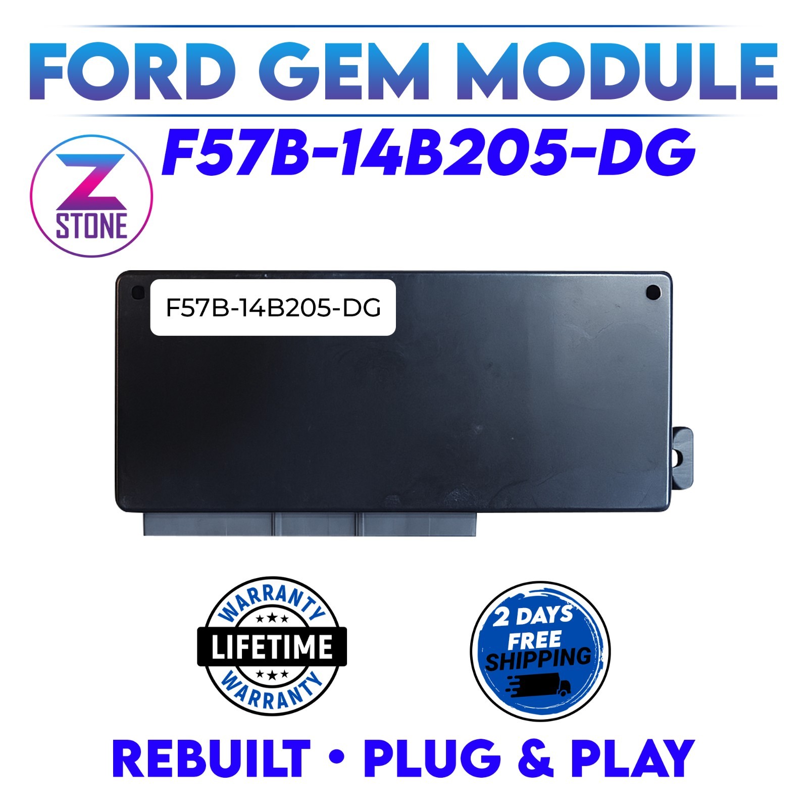 Rebuilt Ranger 4x2 1995-1997 ECU ECM PCM GEM Multifunction Module F57B-14B205-DG