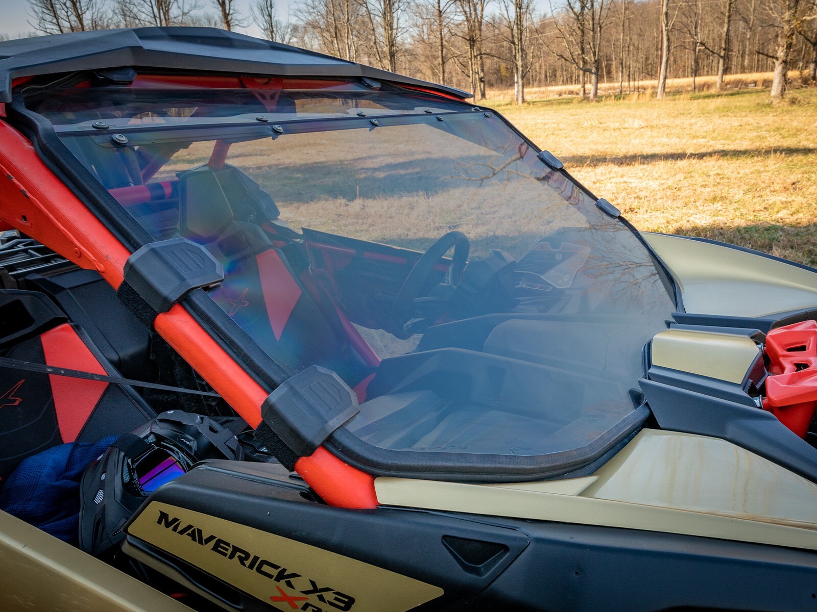 SuperATV Full Windshield for Can-Am Maverick X3 without Intrusion Bars - Light
