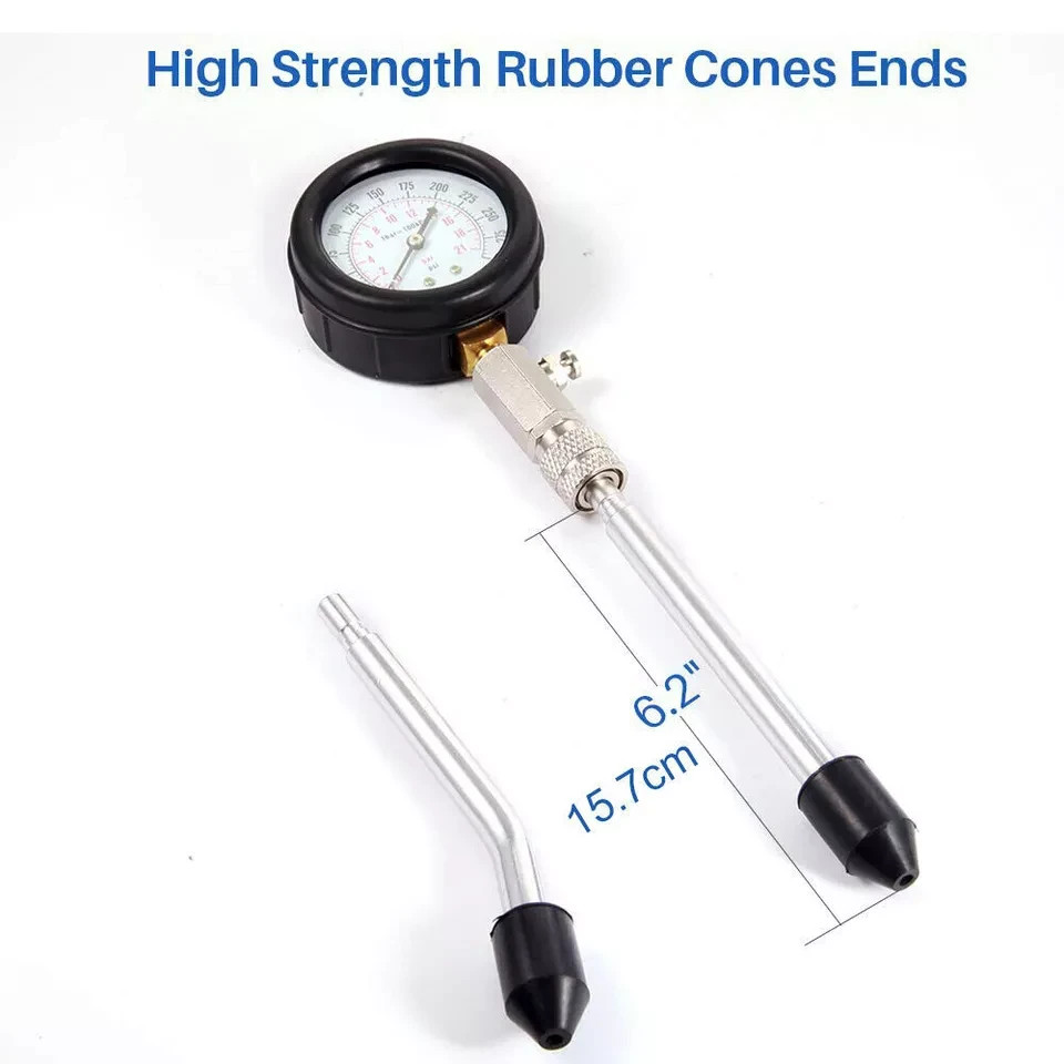 Engine Cylinder Compression Tester Gauge Kit Gas Petrol Diagnostic Testing Tool