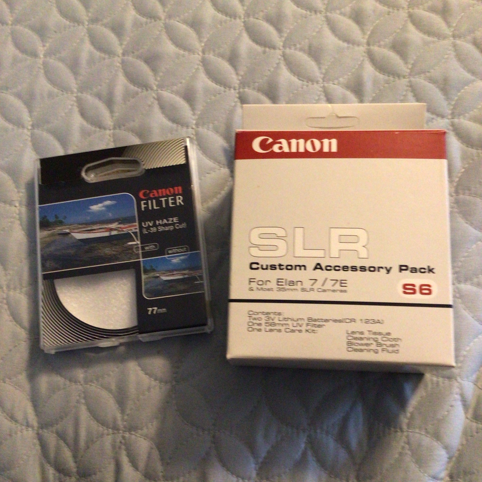Canon SLR Custom Accessory Pack S6 for EOS Elan 7/7E with UV Haze Filter New