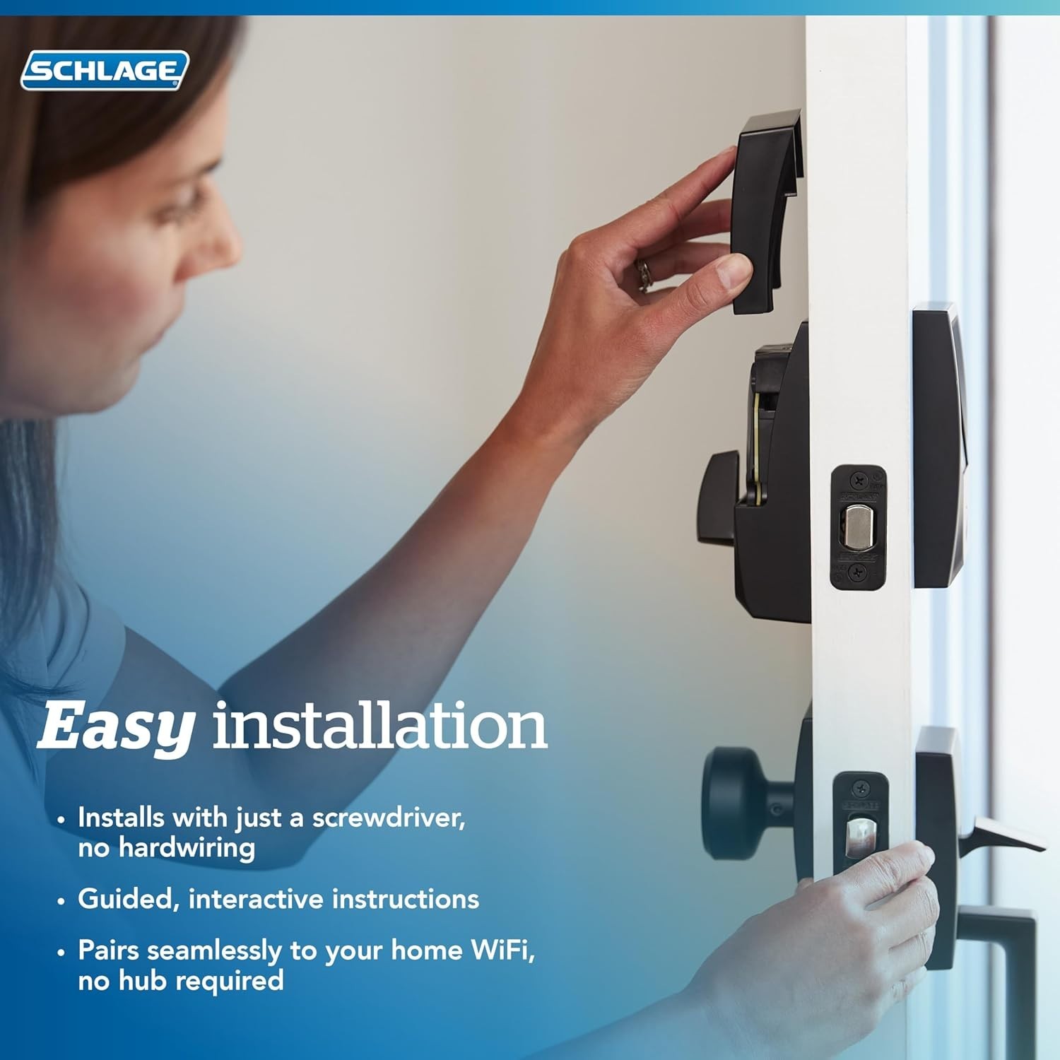 Schlage Encode Smart WiFi Deadbolt Lock Touchscreen Keyless Entry Alexa Google