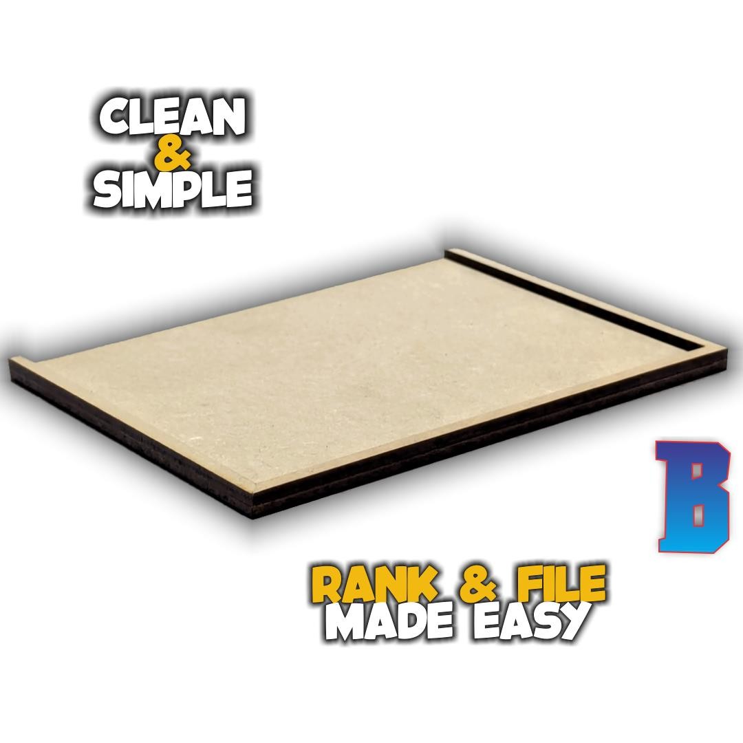 MDF Movement Tray for 50mm x 25mm Based Models for Wargaming Miniatures