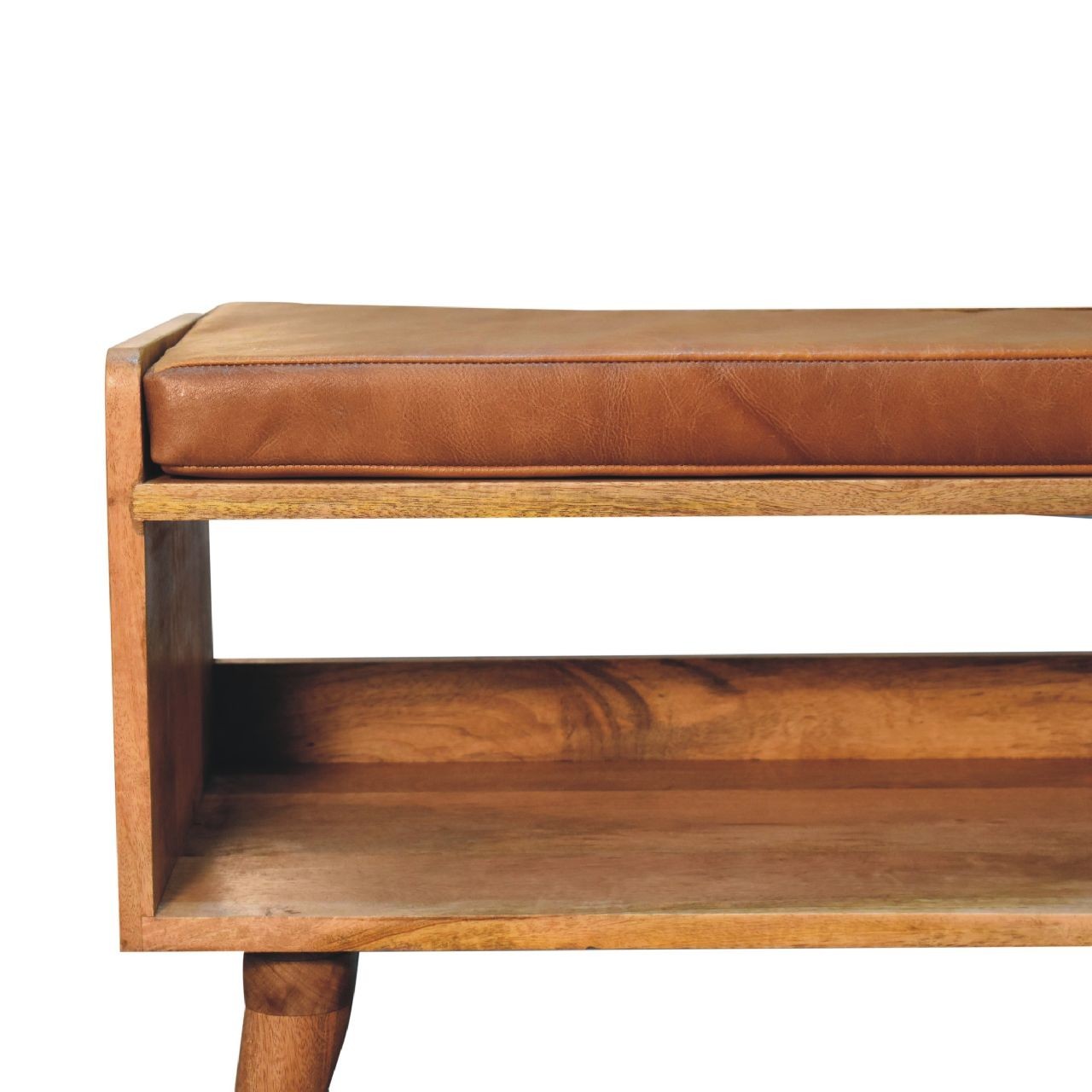 Solid Wood Upholstered Bench