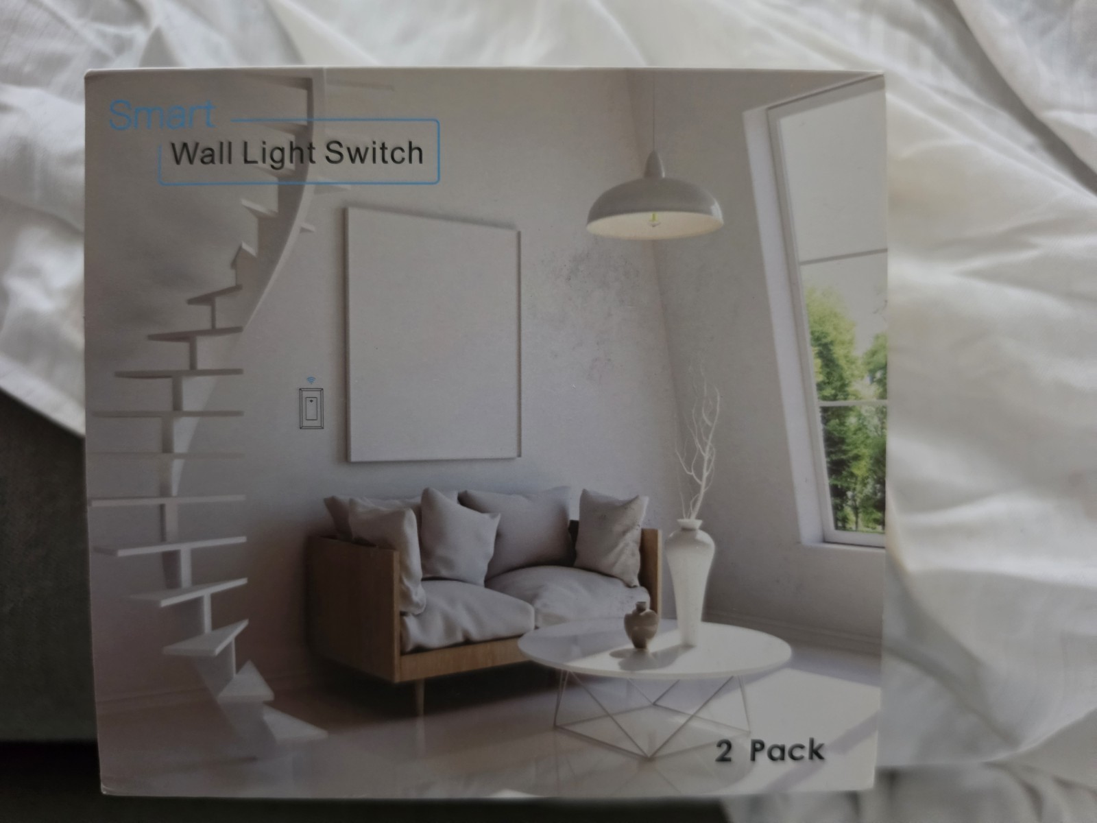 Smart KS-602 White Wireless Smartphone Remote Control Touch Wall Light Switch