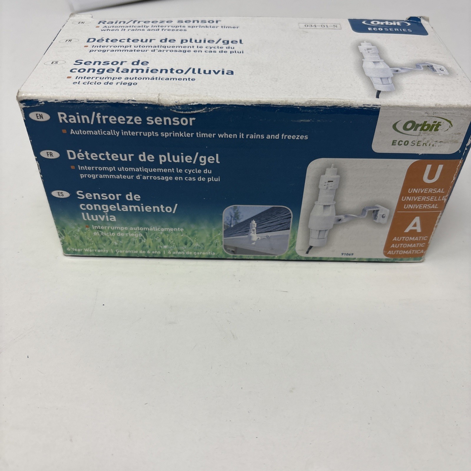 ORBIT Rain Freeze Sensor Automatic Universal White Hard Wired 57069