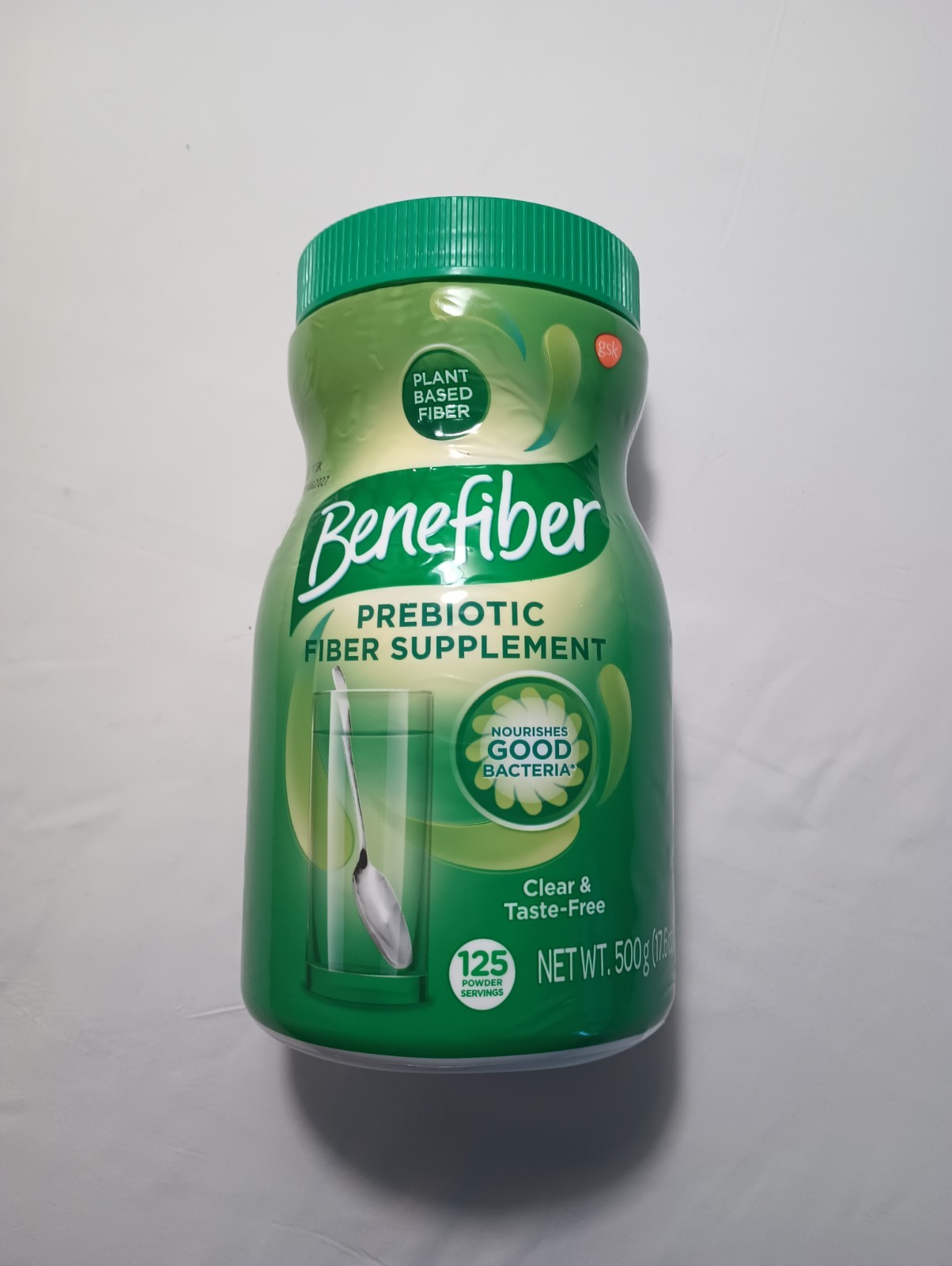 Benefiber Prebiotic Fiber Supplement 500g (125 Servings) – Clear & Taste-Free